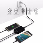 Q8118 1 Quick Charge 3.0 + 4 Smart Identification USB + 1 USB-C / Type-C 3.1 Desktop USB Charger — view 10