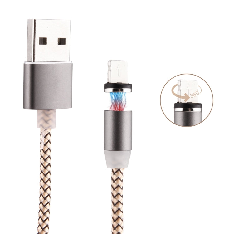 360 Degree Rotation 8 Pin to USB 2.0 Weave Style Magnetic Charging Cable with LED Indicator, Cable Length: 1m — view 7