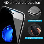 For iPhone 6 & 6s 0.26mm 9H Surface Hardness 4D Curverd Arc Explosion-proof HD Silk-screen Tempered Glass Full Screen Film