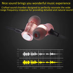 AWEI A921BL Wireless Sport Magnetic Bluetooth Earphone with Wire Control + Mic — view 8