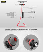 AWEI A980BL Wireless Sport Magnetic Bluetooth Earphone with Wire Control , Support Handfree Call — view 12