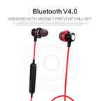 AWEI A980BL Wireless Sport Magnetic Bluetooth Earphone with Wire Control , Support Handfree Call — Black