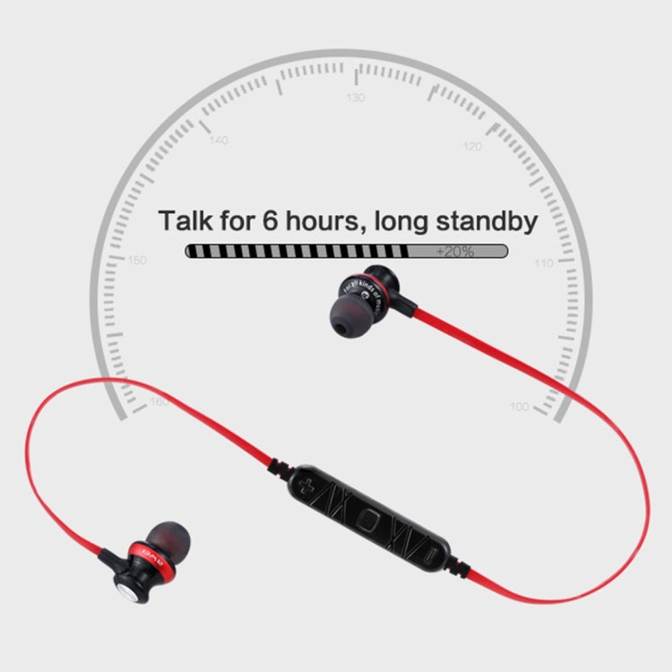 AWEI A980BL Wireless Sport Magnetic Bluetooth Earphone with Wire Control , Support Handfree Call — view 8