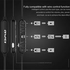 AWEI A980BL Wireless Sport Magnetic Bluetooth Earphone with Wire Control , Support Handfree Call — view 9