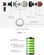 AWEI A990BL Wireless Sport Bluetooth Stereo Earphone with Wire Control + Mic, Support Handfree Call — view 9