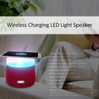 NewRixing NR-3500 Multi-function Atmosphere Light Wireless Charging Bluetooth Speaker with Hands-free Call Function, Support TF Card & USB & FM & AUX