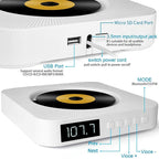 The Second Generation Portable Digital Display Bluetooth Speaker CD Player with Remote Control