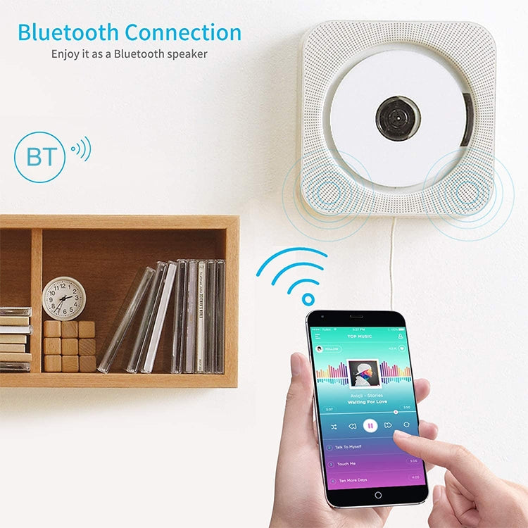 The Second Generation Portable Digital Display Bluetooth Speaker CD Player with Remote Control