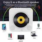 The Second Generation Portable Digital Display Bluetooth Speaker CD Player with Remote Control