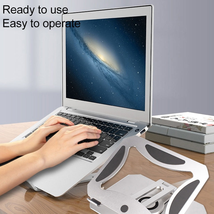 SDL02 Rotating and Folding Aluminum Alloy Laptop Cooling Bracket for 11-17.3 inch Laptops