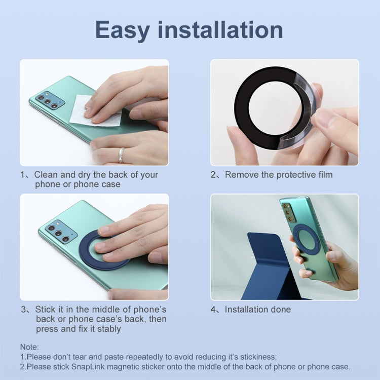 NILLKIN Skin-friendly Version Magsafe Ring Magnetic Mobile Phone Holder Set