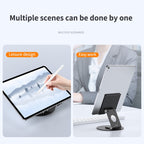 L04 Height / Angle Adjustable Full Metal Folding Laptop Holder For Laptops Below 17.3 inch