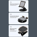 L04 Height / Angle Adjustable Full Metal Folding Laptop Holder For Laptops Below 17.3 inch