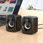 A2 USB 2.0 Wire-controlled Non-luminous Mobile Phone Computer Mini Desktop Speaker
