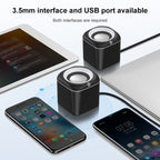 A1 Upgraded Version USB Wire-controlled 4D Stereo Sound Mini Wired Speaker, Cable Length: 1.3m — view 5