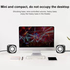 A1 Upgraded Version USB Wire-controlled 4D Stereo Sound Mini Wired Speaker, Cable Length: 1.3m — view 6