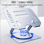 R- JUST HZ08-1 Rotating Two Holes Lifting Laptop Stand