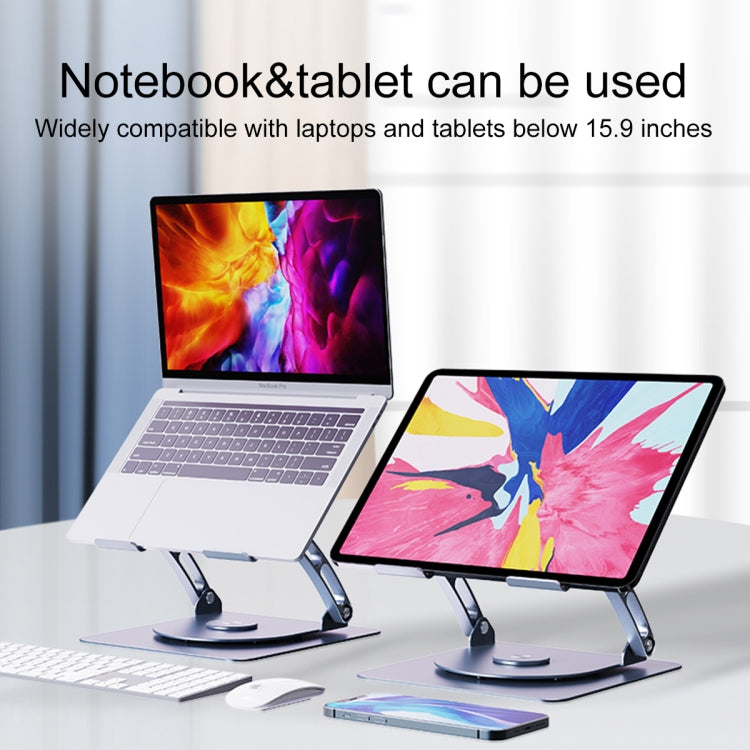 R- JUST HZ08-1 Rotating Two Holes Lifting Laptop Stand