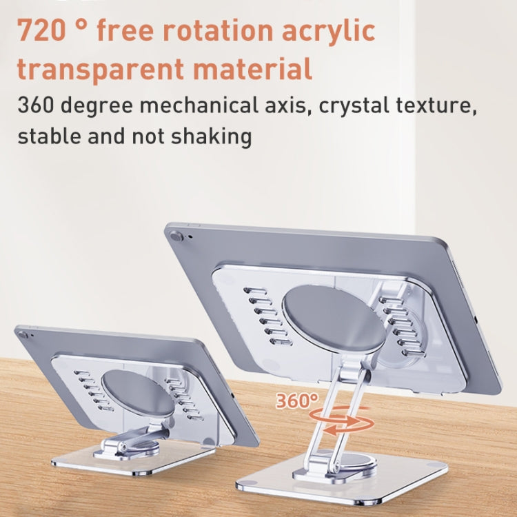 R-JUST T632 Acrylic 360 Degree Rotating Desktop Tablet Stand