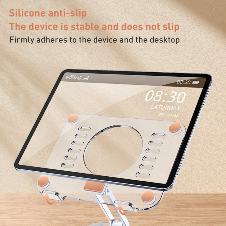 R-JUST T632 Acrylic 360 Degree Rotating Desktop Tablet Stand