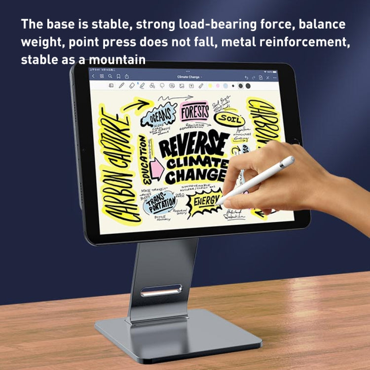 R-JUST HZ36 360-degree Rotating Aluminum Alloy Magnetic Tablet Stand, For iPad 12.9 inch