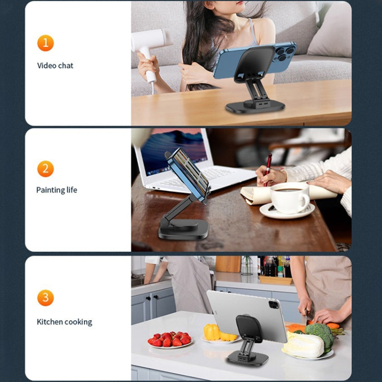 Foldable Rotating Desktop Phone Tablet Holder, FD5 B028