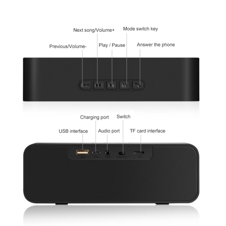 SC211 Pro Outdoor Multi-function Card Wireless Bluetooth Speaker Upgraded Version — Blue