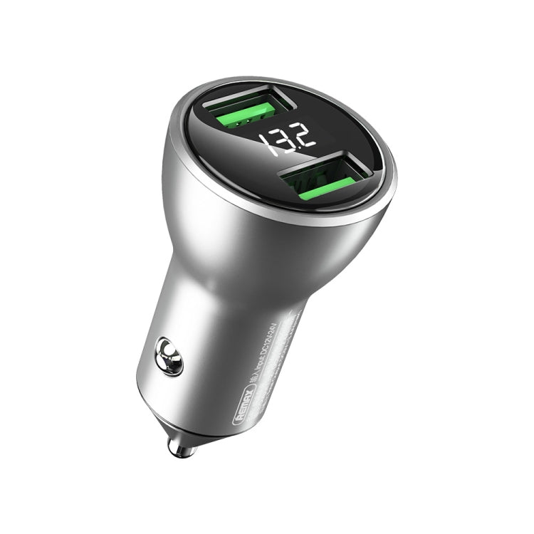 REMAX RCC106 Vitor Series 3.4A Dual USB Interface Car Charger with Digital Display