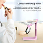 CH002 Universal Portable Foldable Mobile Phone Tablet Desktop Holder Bracket with Mirror — view 8