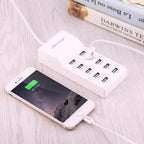 5V 2.4A / 2.1A / 1A 10-Port USB Charger Adapter, EU Plug — view 4