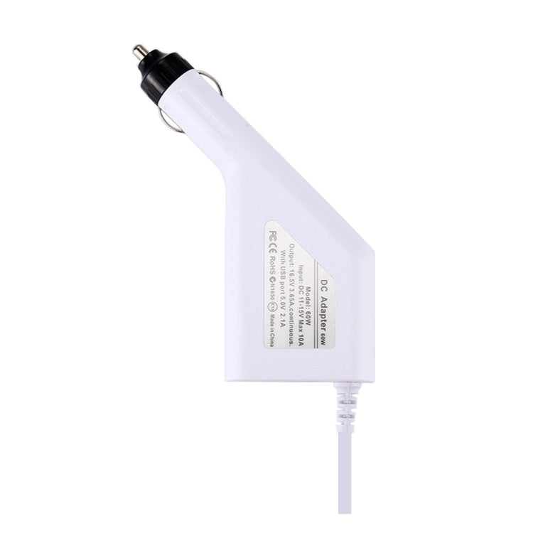 5 Pin T Style MagSafe 1 Car Charger with 1 USB Port for Apple Macbook A1150 / A1151 / A1172 / A1184 / A1211 / A1370, Length: 1.7m, 60W 16.5V 3.65A