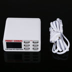 899 30W QC 3.0 6 USB Ports Fast Charger with LCD Digital Display — view 4