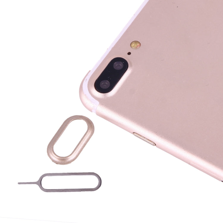 For iPhone 7 Plus Rear Camera Lens Protective Cover with Needle — Gold