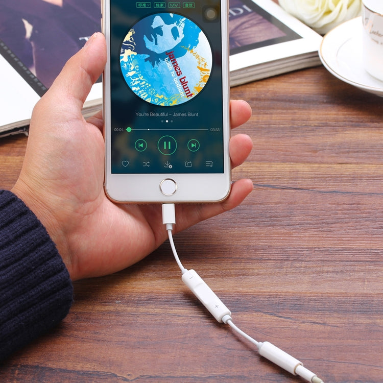 MH020 8 Pin to 3.5mm Headphone Jack Adapter Support Self-timer / Song / Line Control — view 7