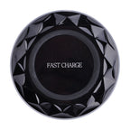 DC5V Input Diamond Qi Standard Fast Charging Wireless Charger, Cable Length: 1m — DC5V Black