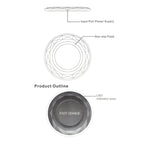 DC5V Input Diamond Qi Standard Fast Charging Wireless Charger, Cable Length: 1m — view 7