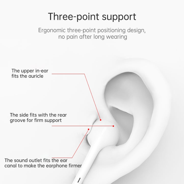 ML715 1.2m 8 Pin Port Wire Control Bluetooth Earphone, Calls, Volume Control — view 5