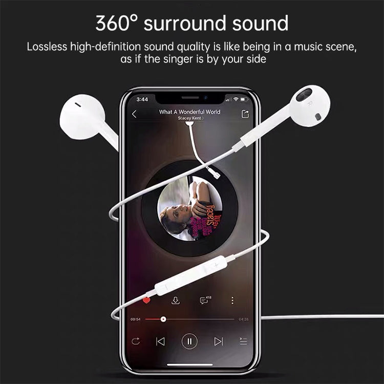 ML715 1.2m 8 Pin Port Wire Control Bluetooth Earphone, Calls, Volume Control — view 6