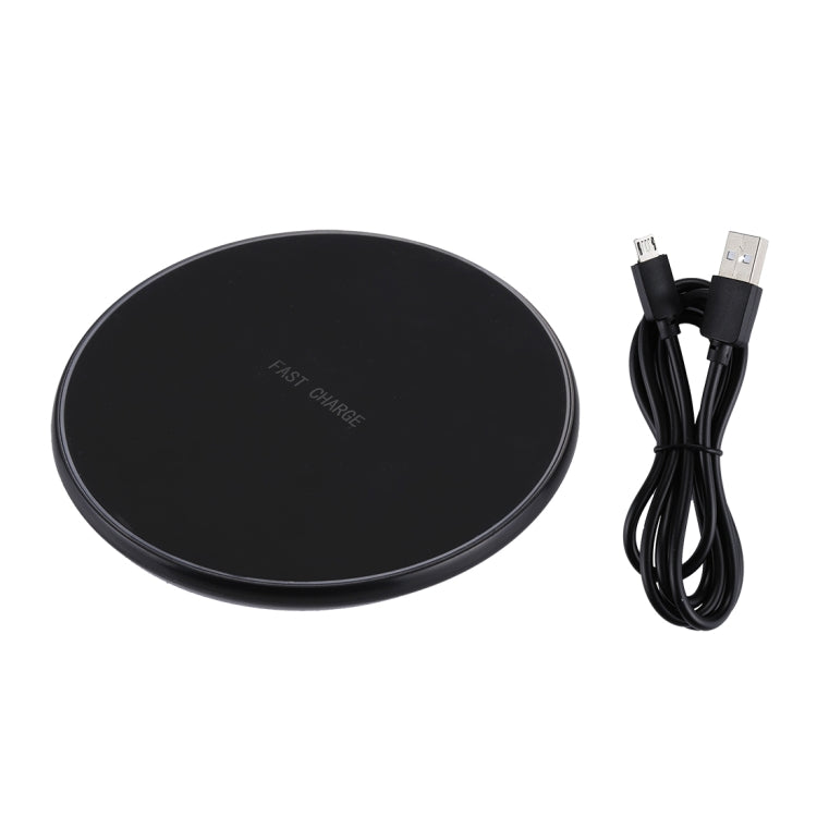DC 9V 1.67A / 5V 1A Universal Round Shape Qi Standard Fast Wireless Charger with Indicator Light — view 5