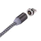 1.05m 8 Pin + Micro USB + USB-C / Type-C to USB Weave Data Sync Charging Cable with LED Indicator — view 4