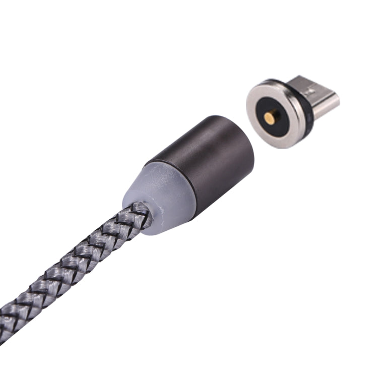 1.05m 8 Pin + Micro USB + USB-C / Type-C to USB Weave Data Sync Charging Cable with LED Indicator — view 4