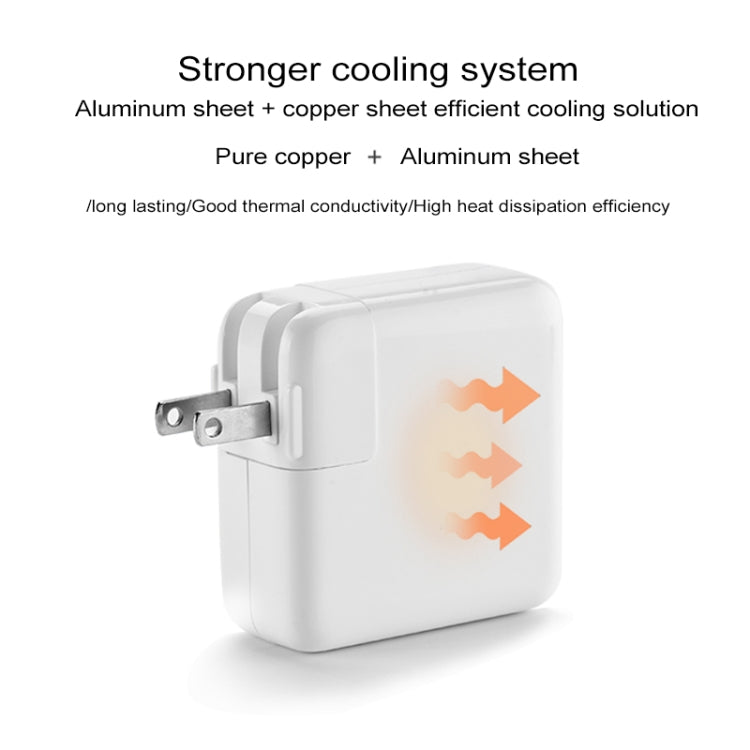 61W Type-C Power Adapter with 1.8m Cable, US Plug — view 7