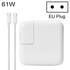 61W Type-C Power Adapter with 1.8m Cable, EU Plug