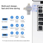 4 in 1 128GB USB 3.0 + 8 Pin + Mirco USB + USB-C / Type-C Dual-use Flash Drive with OTG Function — view 7