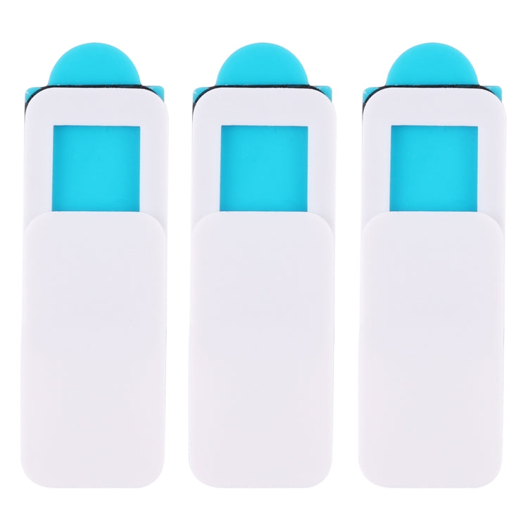 3 PCS Universal Ultra-thin Design Rectangle WebCam Cover Camera Cover for Desktop, Laptop, Tablet, Phones