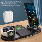 6 in 1 10W Qi Standard Wireless Charger Stand — view 4