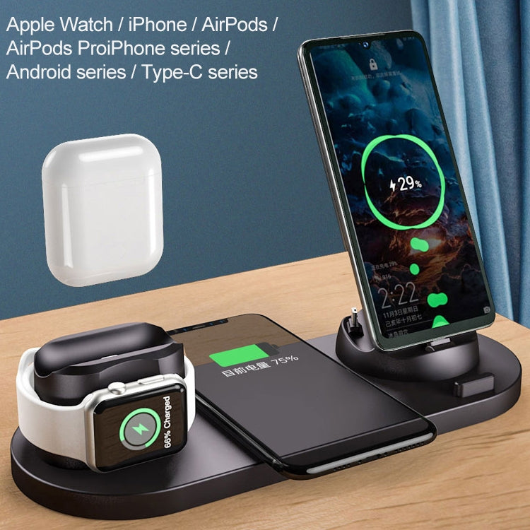6 in 1 10W Qi Standard Wireless Charger Stand — view 4