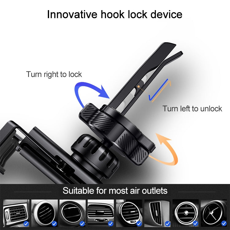 USAMS US-ZJ058 Retractable Gravity Car Holder for 4.7 - 7 inch Smartphones — view 6