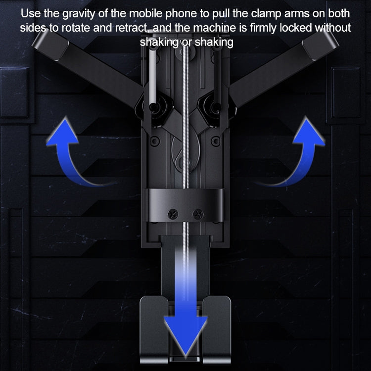 USAMS US-ZJ058 Retractable Gravity Car Holder for 4.7 - 7 inch Smartphones — view 8