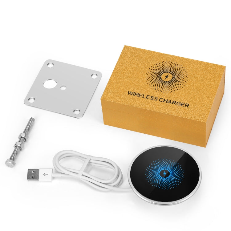 S50 15W Ultra-thin Desktop Embedded Wireless Charger embedded — view 12